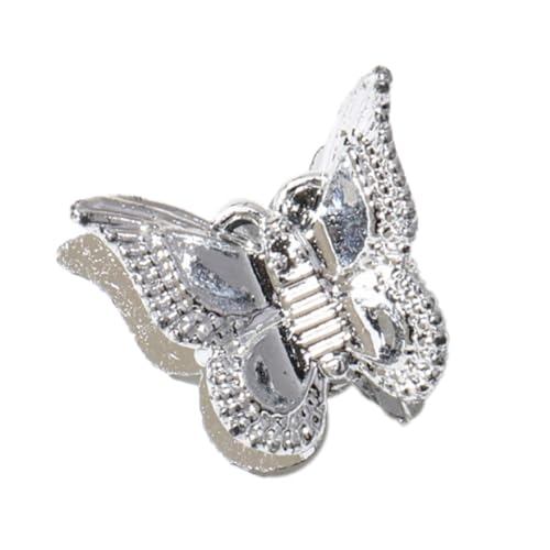 40 Stück Mini Haarspangen für Damen,Butterfly Haarklauenclip Haarklammer,Rutschfeste Haarnadel,Mode Haarspangen,Dekoration Haarklammern,Haarschmuck Klein Clips für Mädchen und Frauen,Silber von Whakano