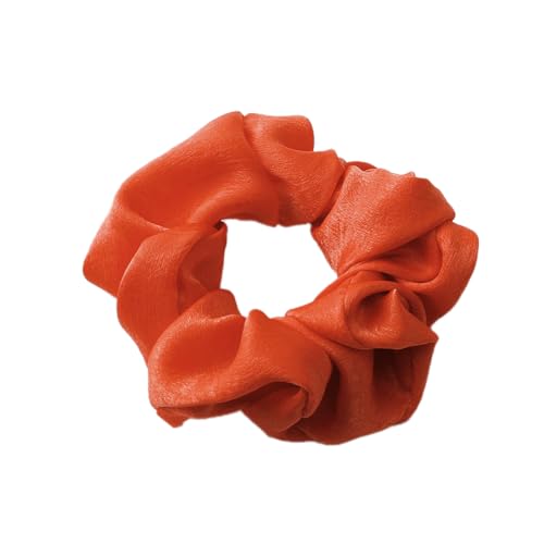 5 Stück Samt Scrunchies Haargummis für Damen,Einfarbige Elastische Dicke Bänder,Haargummis Elastische Haarbänder,Haare Ringe,Haarring des Dickdarms,Haargummi Haare Ringe Damen,Orange Farbe von Whakano