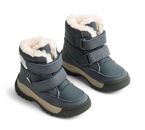 Wheat Kinderschuhe Winterschuhe Millas Klett Tex Junior Größen Unisex Jungen und Mädchen 50% Leder,50% Textil Atmungsaktiv, Wasserdicht von Wheat