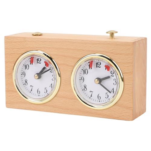 Vintage Holz-Schachuhr-Timer, Tragbarer Mechanischer Schach-Timer, Analoger Schach-Timer, Ornament Zum Aufziehen, Stressreduzierung für Professionelle Spieler Vintage Holz-Schachuhr-Timer, Tragbarer Mechanischer Schach-Timer, Analoger Schach-Timer, Ornament Zum Aufziehen, Stressreduzierung für Professionelle Spieler von Wifehelper