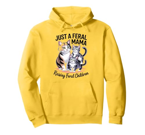 Wilde Katze Mama Lustig Aufzucht Wild Kätzchen Niedlich Muttertag Pullover Hoodie Wilde Katze Mama Lustig Aufzucht Wild Kätzchen Niedlich Muttertag Pullover Hoodie von Wild Cat Mom Life Apparel
