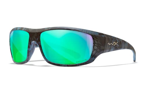 Wiley X | WX Omega | Sonnenbrille Herren | Sportbrille Polarisiert │ Sonnenbrille Herren Polarisiert │ 100% UVA/UVB-Schutz | Ideal bei Outdoor-Aktivitäten | Fahrradbrille Wandern Sport Laufen von Wiley X