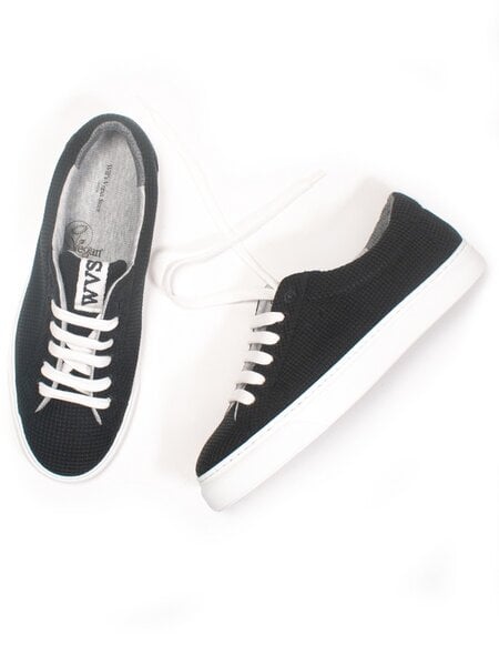 Will's Vegan Shop Biologisch abbaubare LDN Sneakers Schwarz Knit Männer von Will's Vegan Shop