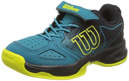 Wilson Unisex Kinder Kaos K Tennisschuhe, Blau/Blau/Grün, 29 2/3 EU von Wilson