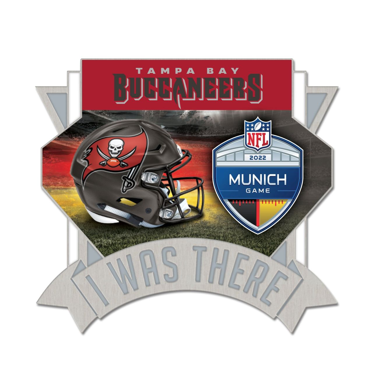 NFL Pin Badge Anstecknadel - NFL MUNICH I WAS THERE Buccs von WinCraft
