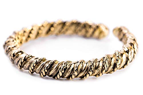 Windalf Gekordelter Damen Ring TARÎNA h: 0.3 cm Offener Bronzering Freundschaftsring Vintage Edle Bronze (Bronze, 56 (17.8)) von Windalf