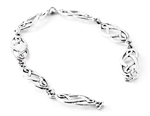 Windalf Vintage Keltisches Armkettchen NINA 18.5 cm Celtic Bohemia Armschmuck Silberarmkette Freundschafts Armband Armkette 925 Sterlingsilber von Windalf