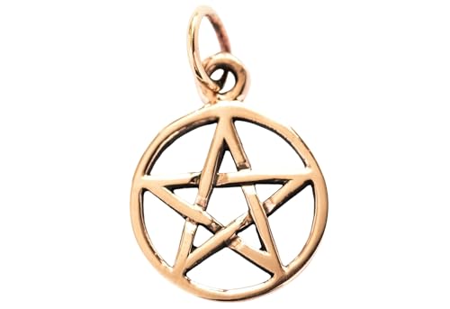 Windalf Schmuck Anhänger NIMA 2.1 cm Kleines Pentagramm Bronze von Windalf