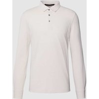 Windsor Poloshirt mit langen Ärmeln Modell 'Patrizio' in Beige, Größe M von Windsor