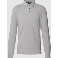 Windsor Poloshirt mit langen Ärmeln Modell 'Patrizio' in Gruen, Größe L von Windsor