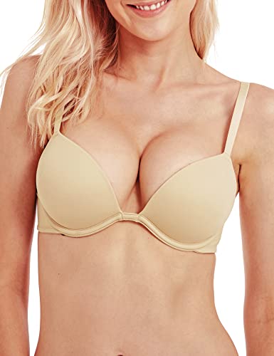 Wingslove Damen Push Up BH Deep V Plunge Bügel T-Shirt BH Multiway 2 Cups Up von Wingslove