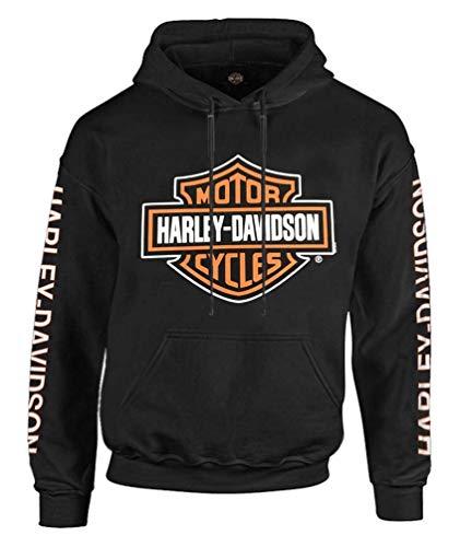 Harley-Davidson Herren Bar & Shield Logo Pullover Hoodie - Schwarz 30297503, Schwarz, XX-Large von Wisconsin Harley-Davidson