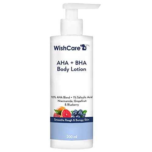 WishCare 10 % AHA + 1 % BHA Bodylotion für Männer und Frauen, Körperlotion für trockene Haut, entwirrt, glättet raue und unebene Haut, 200 ml WishCare 10 % AHA + 1 % BHA Bodylotion für Männer und Frauen, Körperlotion für trockene Haut, entwirrt, glättet raue und unebene Haut, 200 ml von WishCare