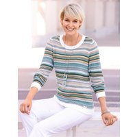 Witt Damen Langarm-Pullover, ecru-bunt von Witt