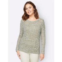 Witt Damen Langarm-Pullover, ecru-meliert von Witt