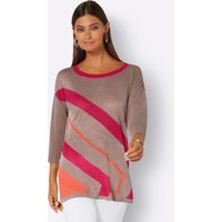 Witt Damen Pullover, sesam-pink-gemustert von Witt