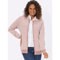 Witt Damen Strickjacke, hortensie-ecru-kariert von Witt