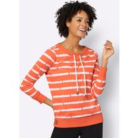 Witt Damen Sweatshirt, orange-ecru von Witt