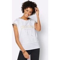 Witt Damen Sweatshirt, weiß-camel von Witt