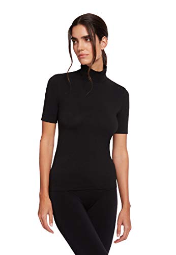 Wolford Damen Aurora Shirt, Frauen Rollkragen-Oberteil,7005 Black,Small (S) von Wolford