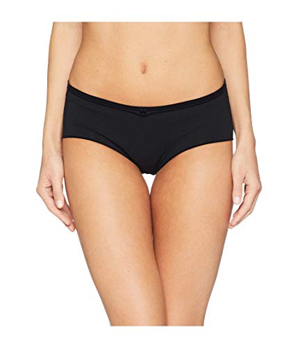 Wolford Damen Cotton Contour 3W Panty, Frauen Slip,Unterhose,Basic,enganliegend,figurbetont,7005 Black,Large (L) von Wolford