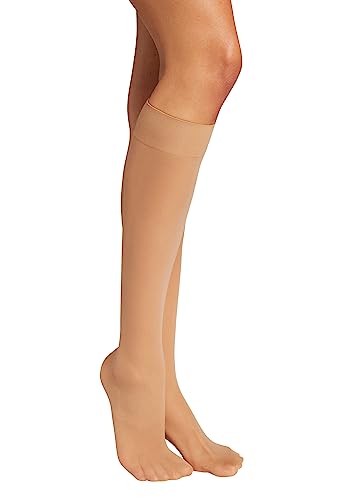 Wolford Damen Individual 10 Knee-Highs Kniestrümpfe, 10 DEN, Beige (Gobi 4365), Small von Wolford