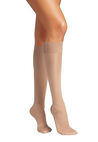 Wolford Damen Satin Touch 20 Knee-Highs Kniestrümpfe, 20 DEN, Beige (Cosmetic 4273), Medium von Wolford