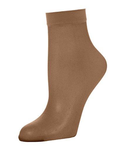 Wolford Damen Nude 8 Socks Strumpfhose, 7 DEN, Beige (Caramel 4004), Small von Wolford