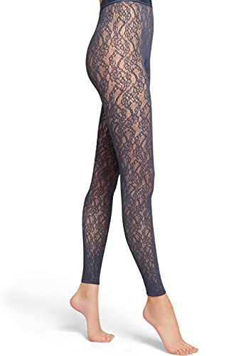 Wolford Damen Ree Tights Leggings, durchscheinend gemustert,5689 moon indigo,X-Small (XS) von Wolford