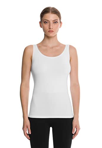 Wolford Damen Top Jamaika Top Sleeveless,Frauen Oberteil,Aermellos,enganliegend,figurbetont,White,L (Large) von Wolford