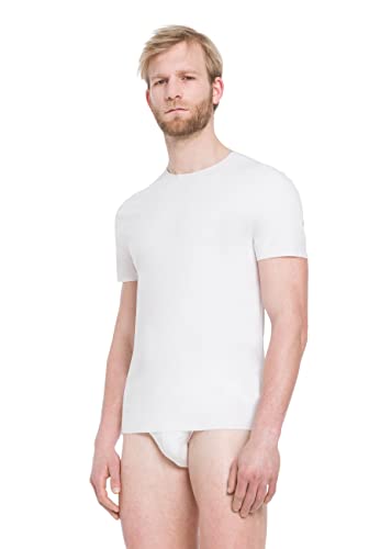 Wolford Herren Unterhemd Men's Pure T-Shirt,Männer Unterwäsche,T-Shirt,Kurzarm,Basic,Uni,White,L (Large) von Wolford