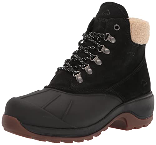 WOLVERINE Frost Herren Schneestiefel, wasserdicht, isoliert, schwarze Velourslederoptik, 37.5 EU von Wolverine