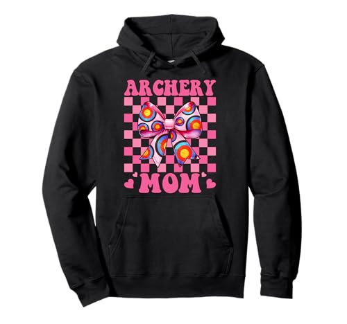 Bogenschießen Mama Mama Bogenschütze Pfeil und Bogen Muttertag Kokette Pullover Hoodie Bogenschießen Mama Mama Bogenschütze Pfeil und Bogen Muttertag Kokette Pullover Hoodie von Womens Pink Coquette Bow Archery Archer Gifts