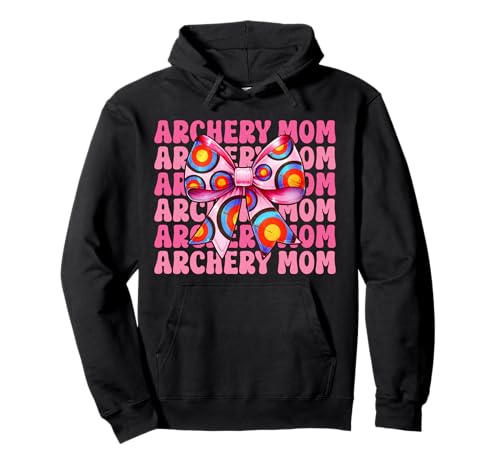 Bogenschießen Mama Mama Bogenschütze Pfeil und Bogen Muttertag Kokette Pullover Hoodie Bogenschießen Mama Mama Bogenschütze Pfeil und Bogen Muttertag Kokette Pullover Hoodie von Womens Pink Coquette Bow Archery Archer Gifts