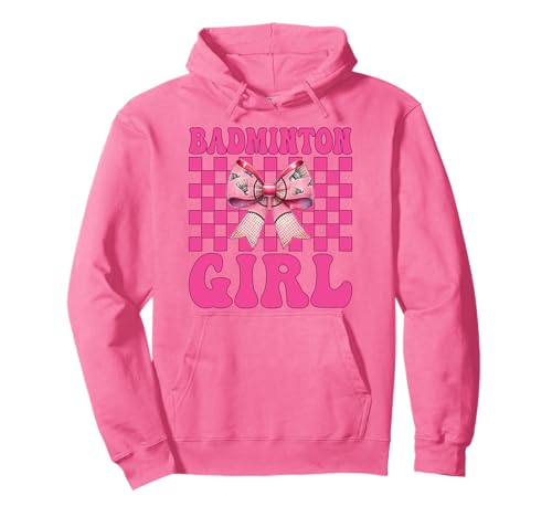 Badminton Mädchen Spieler Mama Muttertag Kokette Schleife Pullover Hoodie Badminton Mädchen Spieler Mama Muttertag Kokette Schleife Pullover Hoodie von Womens Pink Coquette Bow Badminton Player Gifts