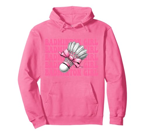 Badminton Mädchen Spieler Mama Muttertag Kokette Schleife Pullover Hoodie Badminton Mädchen Spieler Mama Muttertag Kokette Schleife Pullover Hoodie von Womens Pink Coquette Bow Badminton Player Gifts