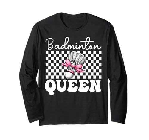 Kokettenbogen für Mädchen, Mutter, Muttertag, Badminton-Queen Langarmshirt Kokettenbogen für Mädchen, Mutter, Muttertag, Badminton-Queen Langarmshirt von Womens Pink Coquette Bow Badminton Player Gifts