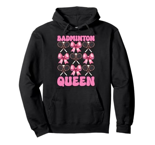Kokettenbogen für Mädchen, Mutter, Muttertag, Badminton-Queen Pullover Hoodie Kokettenbogen für Mädchen, Mutter, Muttertag, Badminton-Queen Pullover Hoodie von Womens Pink Coquette Bow Badminton Player Gifts