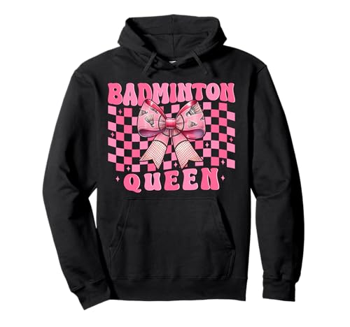 Kokettenbogen für Mädchen, Mutter, Muttertag, Badminton-Queen Pullover Hoodie Kokettenbogen für Mädchen, Mutter, Muttertag, Badminton-Queen Pullover Hoodie von Womens Pink Coquette Bow Badminton Player Gifts