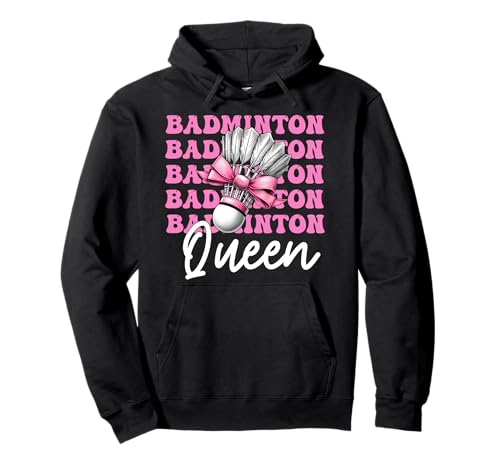 Kokettenbogen für Mädchen, Mutter, Muttertag, Badminton-Queen Pullover Hoodie Kokettenbogen für Mädchen, Mutter, Muttertag, Badminton-Queen Pullover Hoodie von Womens Pink Coquette Bow Badminton Player Gifts