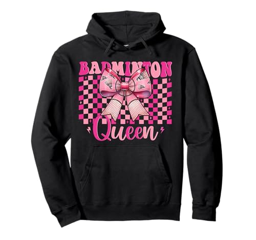 Kokettenbogen für Mädchen, Mutter, Muttertag, Badminton-Queen Pullover Hoodie Kokettenbogen für Mädchen, Mutter, Muttertag, Badminton-Queen Pullover Hoodie von Womens Pink Coquette Bow Badminton Player Gifts