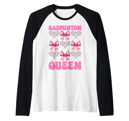 Kokettenbogen für Mädchen, Mutter, Muttertag, Badminton-Queen Raglan Kokettenbogen für Mädchen, Mutter, Muttertag, Badminton-Queen Raglan von Womens Pink Coquette Bow Badminton Player Gifts