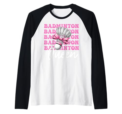 Kokettenbogen für Mädchen, Mutter, Muttertag, Badminton-Queen Raglan Kokettenbogen für Mädchen, Mutter, Muttertag, Badminton-Queen Raglan von Womens Pink Coquette Bow Badminton Player Gifts