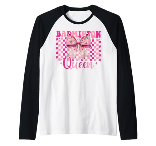 Kokettenbogen für Mädchen, Mutter, Muttertag, Badminton-Queen Raglan Kokettenbogen für Mädchen, Mutter, Muttertag, Badminton-Queen Raglan von Womens Pink Coquette Bow Badminton Player Gifts