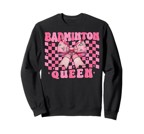 Kokettenbogen für Mädchen, Mutter, Muttertag, Badminton-Queen Sweatshirt Kokettenbogen für Mädchen, Mutter, Muttertag, Badminton-Queen Sweatshirt von Womens Pink Coquette Bow Badminton Player Gifts