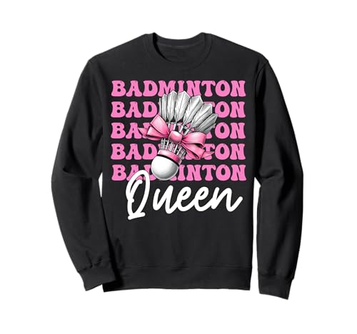 Kokettenbogen für Mädchen, Mutter, Muttertag, Badminton-Queen Sweatshirt Kokettenbogen für Mädchen, Mutter, Muttertag, Badminton-Queen Sweatshirt von Womens Pink Coquette Bow Badminton Player Gifts