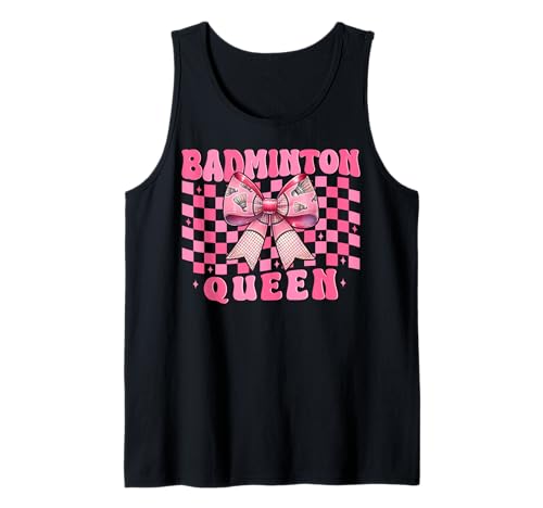 Kokettenbogen für Mädchen, Mutter, Muttertag, Badminton-Queen Tank Top Kokettenbogen für Mädchen, Mutter, Muttertag, Badminton-Queen Tank Top von Womens Pink Coquette Bow Badminton Player Gifts