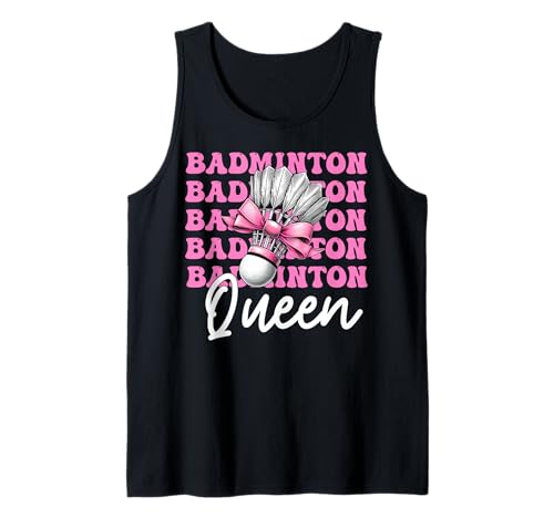 Kokettenbogen für Mädchen, Mutter, Muttertag, Badminton-Queen Tank Top Kokettenbogen für Mädchen, Mutter, Muttertag, Badminton-Queen Tank Top von Womens Pink Coquette Bow Badminton Player Gifts