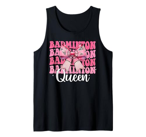 Kokettenbogen für Mädchen, Mutter, Muttertag, Badminton-Queen Tank Top Kokettenbogen für Mädchen, Mutter, Muttertag, Badminton-Queen Tank Top von Womens Pink Coquette Bow Badminton Player Gifts