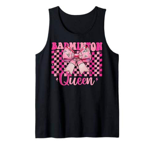 Kokettenbogen für Mädchen, Mutter, Muttertag, Badminton-Queen Tank Top Kokettenbogen für Mädchen, Mutter, Muttertag, Badminton-Queen Tank Top von Womens Pink Coquette Bow Badminton Player Gifts